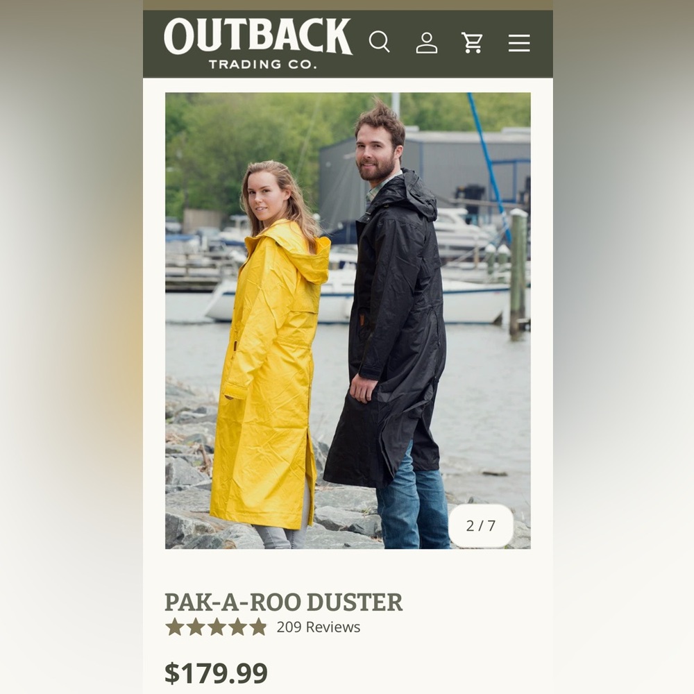Long Yellow Raincoat/Duster Unisex XS